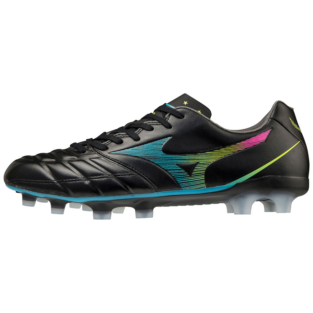 Tacos de Futbol Mizuno Rebula Cup Elite Para Hombre Negros/Azules Turquesa 1539768-UK